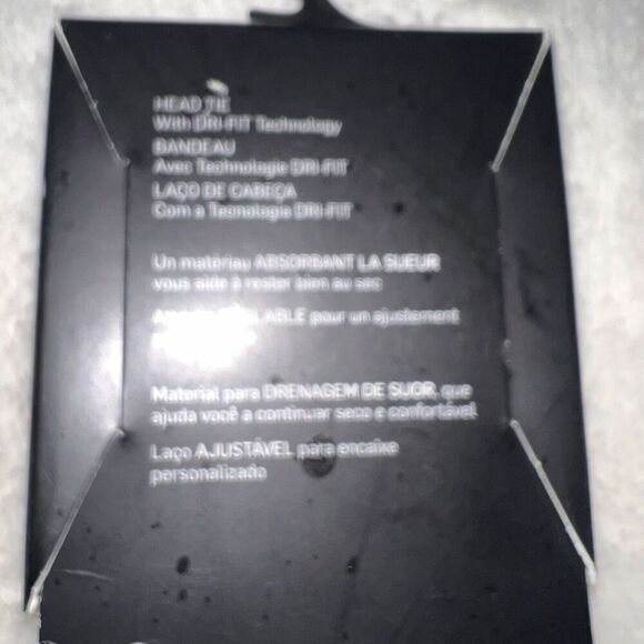 Nike Dri-Fit Head Tie Fly Graphic Black/w Crystal Graphics NWT - Picture 8 of 11